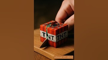 TNT Block #ai #asmr #minecraft #knifeskills #block #boom #bomb