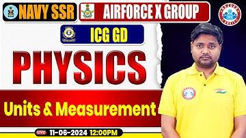 Navy SSR, Air force X Group, ICG GD 2024, Physics Practice Set #01, Units & Measurement Physics