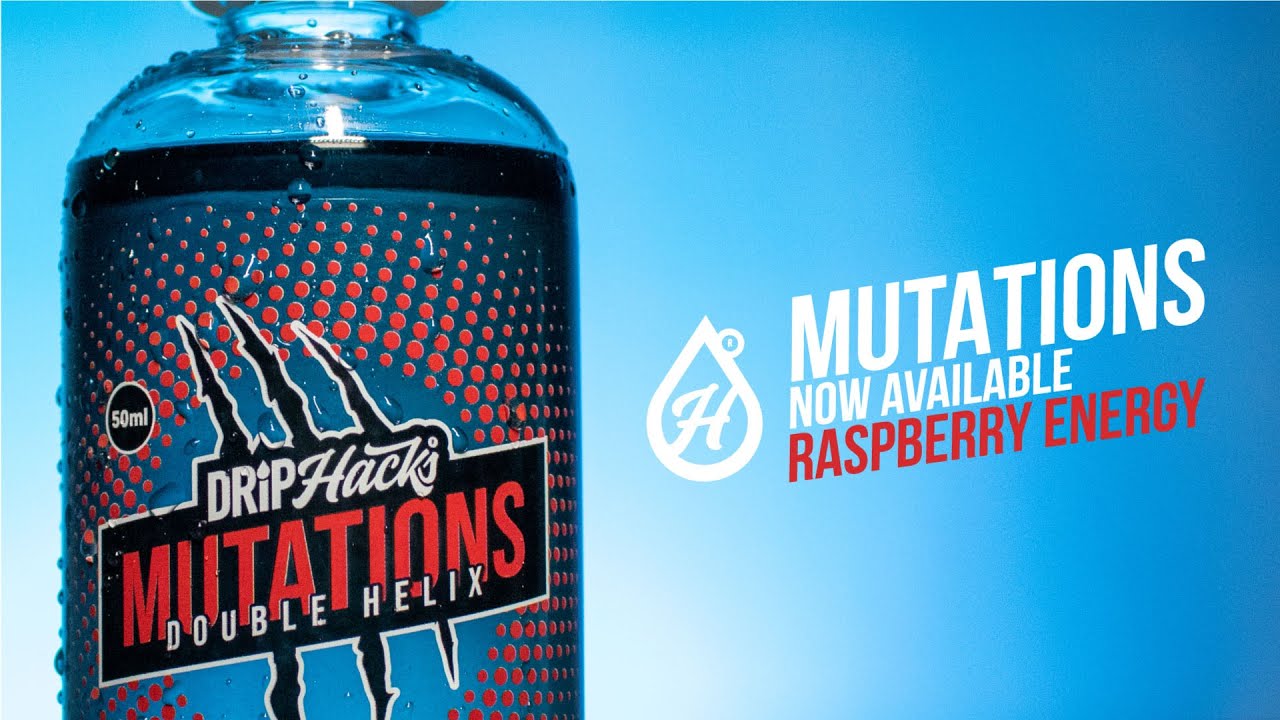DRIP HACKS | DOUBLE HELIX - Raspberry Energy Flavoured E-Liquid Concentrate & Vape Juice