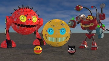 Pacman vs Monsters Compilation | Pacman Universe – Creative Robot Pacman Project