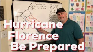 Hurricane Florence Update, Preparation for Inland Survival