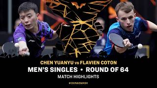 Chen Yuanyu vs Flavien Coton | MS R64 | #ChinaSmash 2026