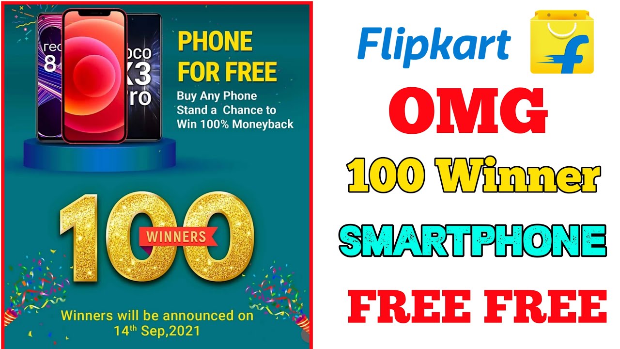 Flipkart 100 Lucky Winner 🏆 FREE Smartphone📱 Flipkart New Offer Today