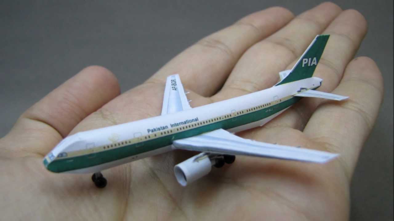 PIA Airbus A300 Paper Model YouTube PIA Airbus A300 Paper Model YouTube