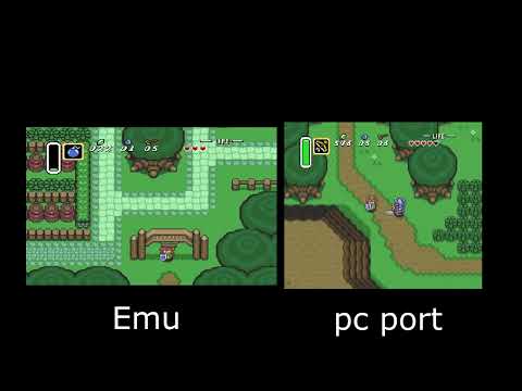 Snesrev's Zelda 3 PC Port vs Emulation
