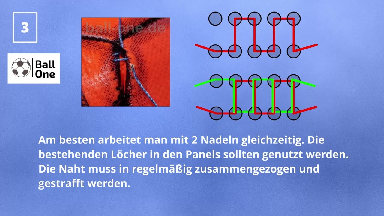 Kaputte Naht beim Fußball reparieren | Ball One