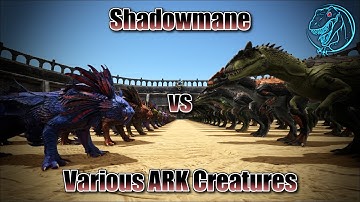 Genesis 2 Shadowmane vs. Various ARK Creatures | ARK Dino Mass Battle 🦎
