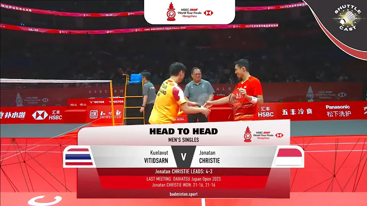 BWF World Tour Finals 2023 | Jonatan Christie (INA) vs Kunlavut Vitidsarn (THA) | MS - Group B - DayDayNews