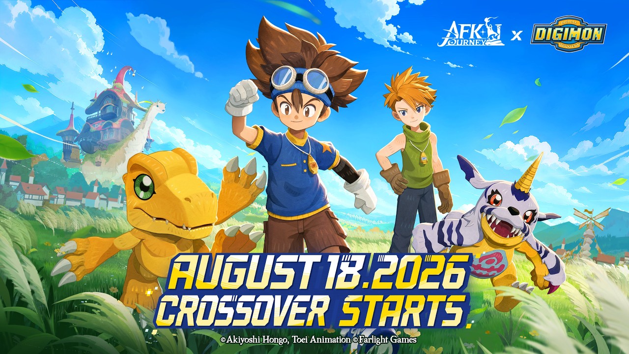 AFK Journey Is Getting Agumon and Gabumon on August 18 - With Digivolution Built Into Combat
