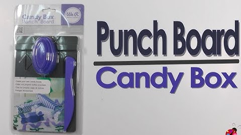 Punch Board Candy Box - We R Memory Keepers.