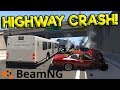 BIGGEST HIGHWAY CRASHES & SURVIVAL! - BeamNG Gameplay & Crashes - Realistic Highway Crash