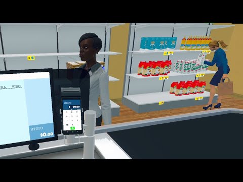 Видео: Supermarket Simulator или СИМУЛЯТОР КАССИРА:)