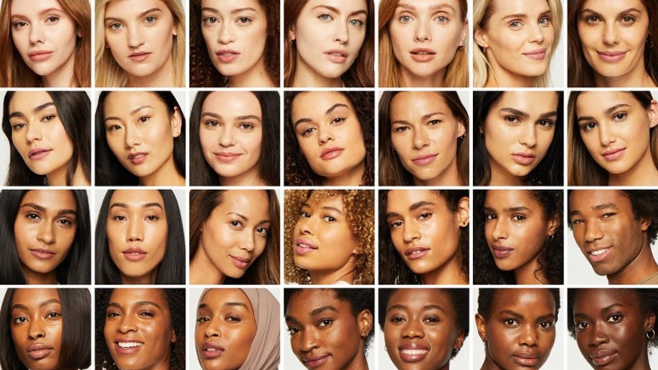 скандинавский фототип кожи. разный цвет кожи. люди разных рас. европейцы девушки. разные женщины.