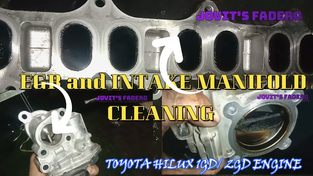 Toyota 1GD / 2GD engine EGR and Intake Manifold Cleaning. @jovitsfadero ...
