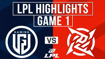 LGD vs NIP Highlights Game 1 | LPL 2025 Split 3 | LGD Gaming vs Ninjas in Pyjamas