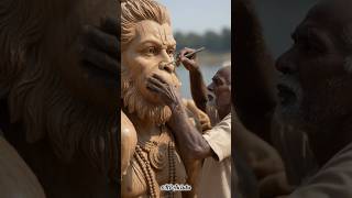 Lord Hanuman🗿ll The Best Incarnate Wooden Sculpture #woodscraft #woodcarving #lordhanuman #statue