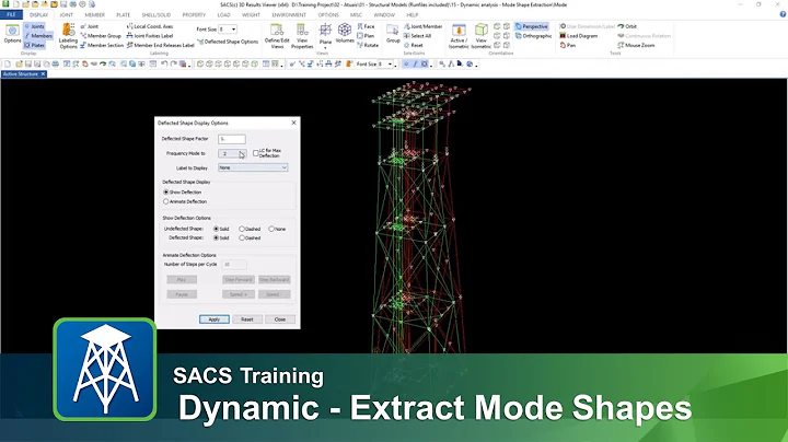 Dynamic Analysis - Extract Mode Shapes in SACS CE - DayDayNews