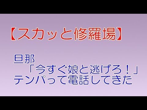スカッと修羅場 旦那 今すぐ娘と逃げろ テンパって電話してきた スカッと修羅場 旦那 今すぐ娘と逃げろ テンパって電話してきた