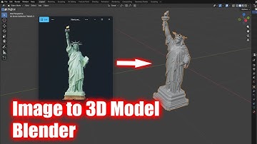 How to convert image to 3d model in blender
