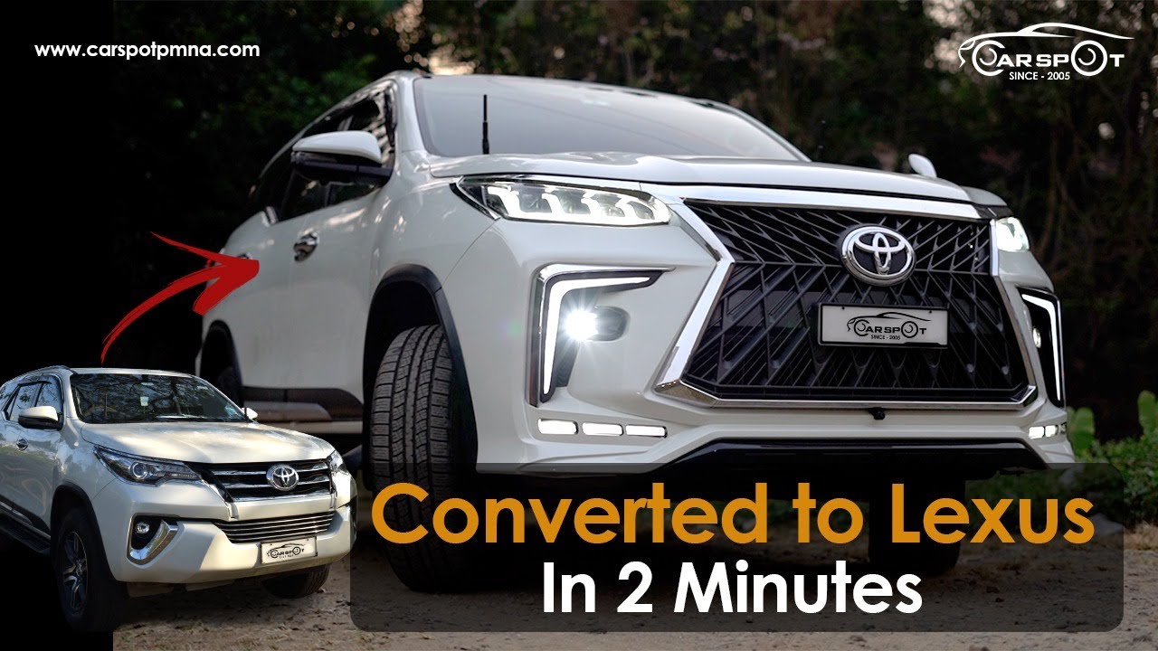 Toyota Fortuner converted into Lexus | quick video | #modified # ...