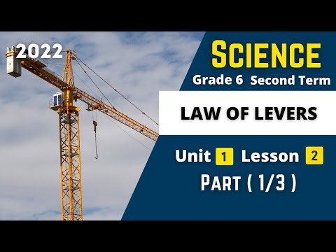 SCIENCE | Grade 6 | Law of levers #1 | Unit 1 - Lesson 2