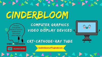 CATHODE RAY TUBE (CRT) | VIDEO DISPLAY DEVICES | COMPUTER GRAPHICS | CINDERBLOOM !