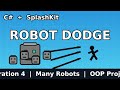 Robot Dodge (Many Robots) in C# with SplashKit | Iteration 4 OOP