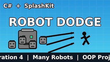 Robot Dodge (Many Robots) in C# with SplashKit | Iteration 4 OOP