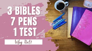 Best Pens for Bible Journaling 7 Pen Test in 3 Bibles