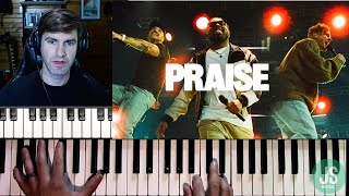 Video thumbnail of "Praise // Elevation Worship // Piano Cover & Tutorial (Chord Breakdown) NAYC 2023"