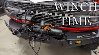 Installing Winch on Ford Bronco!!
