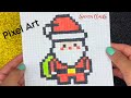 Papá noel de Pixeles 🎅 Manualidades navideñas 🎅