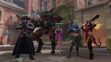 D.VA play of the game (Kings Row uprising All Heroes)