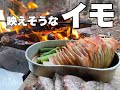 キャンプ動画で映えそうなイモを飯盒オーブンで焼いてみた【野営】