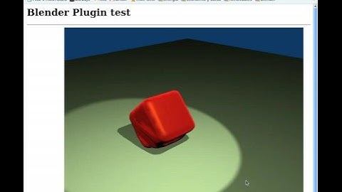 Web plugin Test for Blender