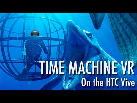 SWIMMING WITH PREHISTORIC MONSTERS! | Time Machine VR #1 - HTC Vive Gameplay