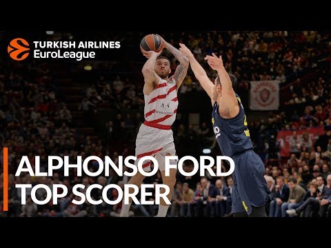 2018-19 Turkish Airlines EuroLeague Alphonso Ford Top Scorer: Mike James, AX Armani Exchange