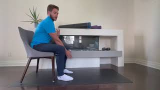 Serratus Posterior Superior - Seated Reach Stretch