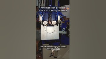 Automatic Ring Making with Welding Machine, Automatic Ring Butt Welding Machine, Wire Ring Making Mc