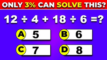 Can You Ace This Ultimate Math Quiz? 🔢30 Tricky Math Questions ➖✖️➗ Challenge 6