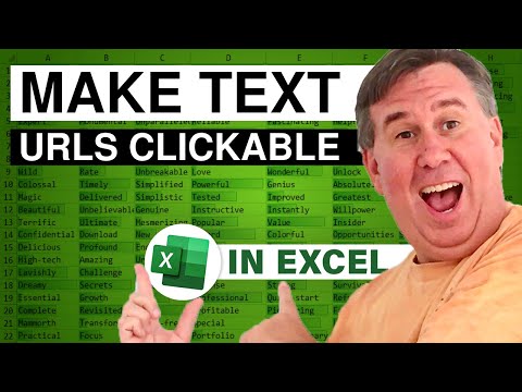 Excel - How to Quickly Convert Text URLs to Clickable Hyperlinks in Excel with VBA - Episode 2665