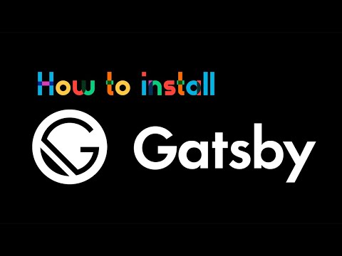 Video: Kā instalēt Gatsby?