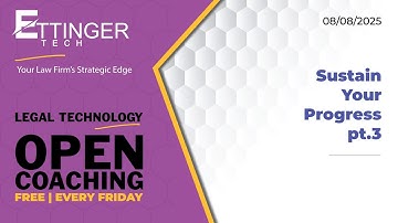 Law Firms - Sustain the Progress in your Process Implementation (pt 3 of 3)