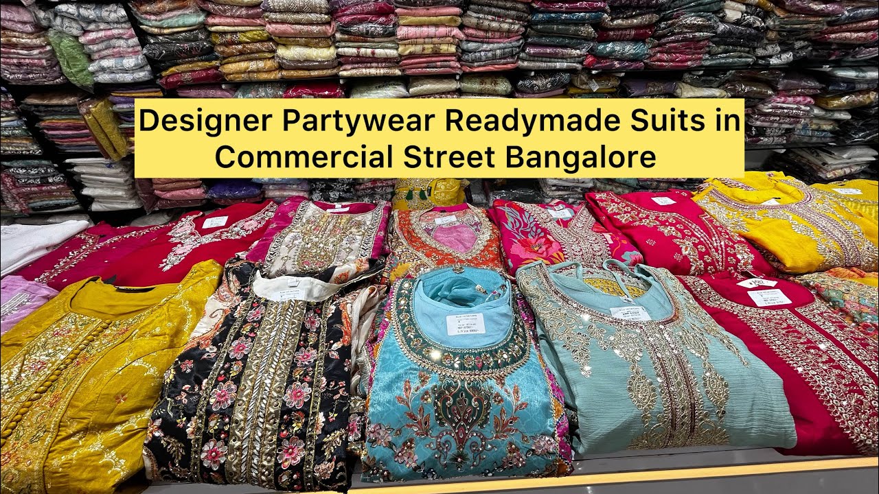 Premium Designer Readymade Dresses in Commercial Street Bangalore | Wedding Collections | Khushbu
