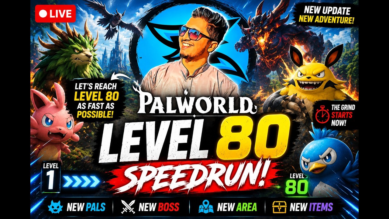 🚨 LEVEL 1 TO 80 SPEEDRUN IN PALWORLD! Can I Reach MAX LEVEL FAST