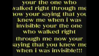Ashlee Simpson invisible lyrics!!!!