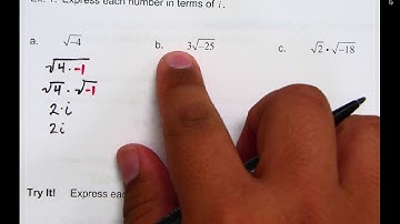 IM2 - 6.6 Day 1 Intro to Complex Numbers Part 2