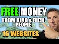 16 websites where kind  rich people literally give away free money no loans