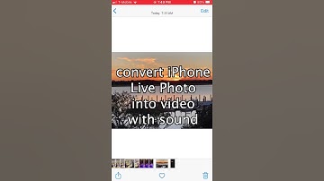 iPhone: convert Live photo to video with sound! #shorts