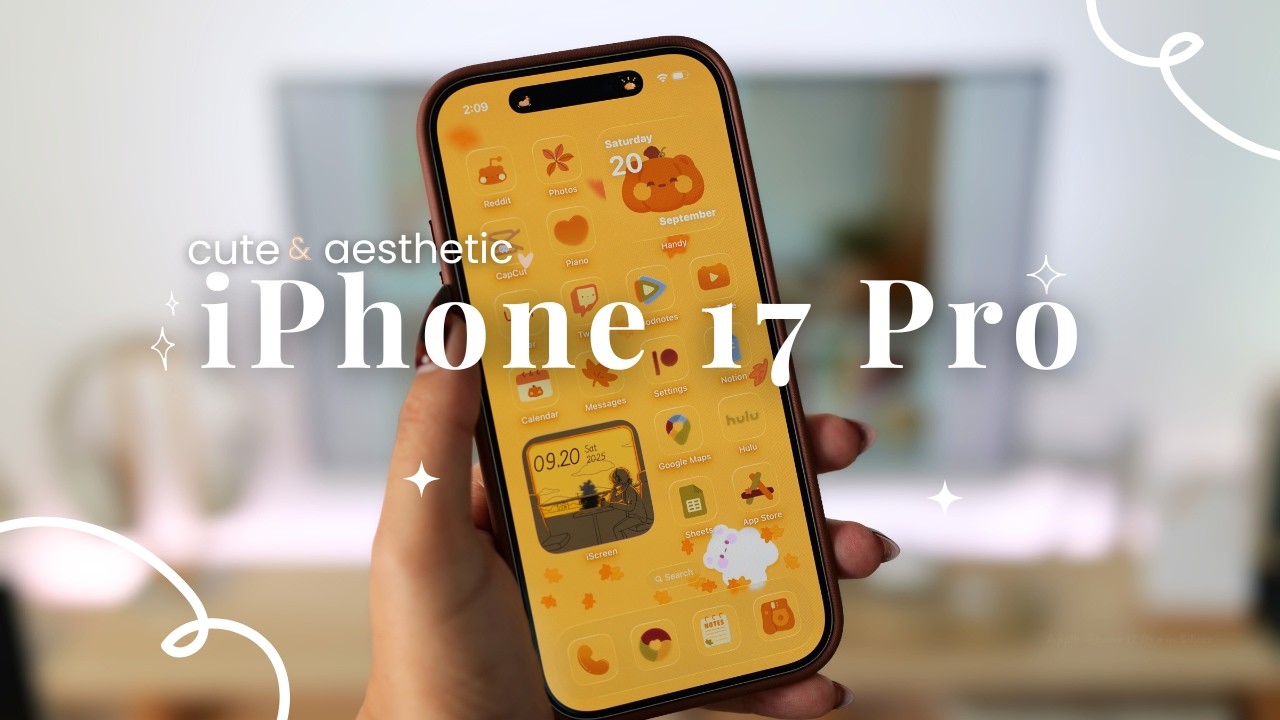 iPhone 17 Pro Aesthetic Unboxing + Accessories + Customization ☁️ - YouTube